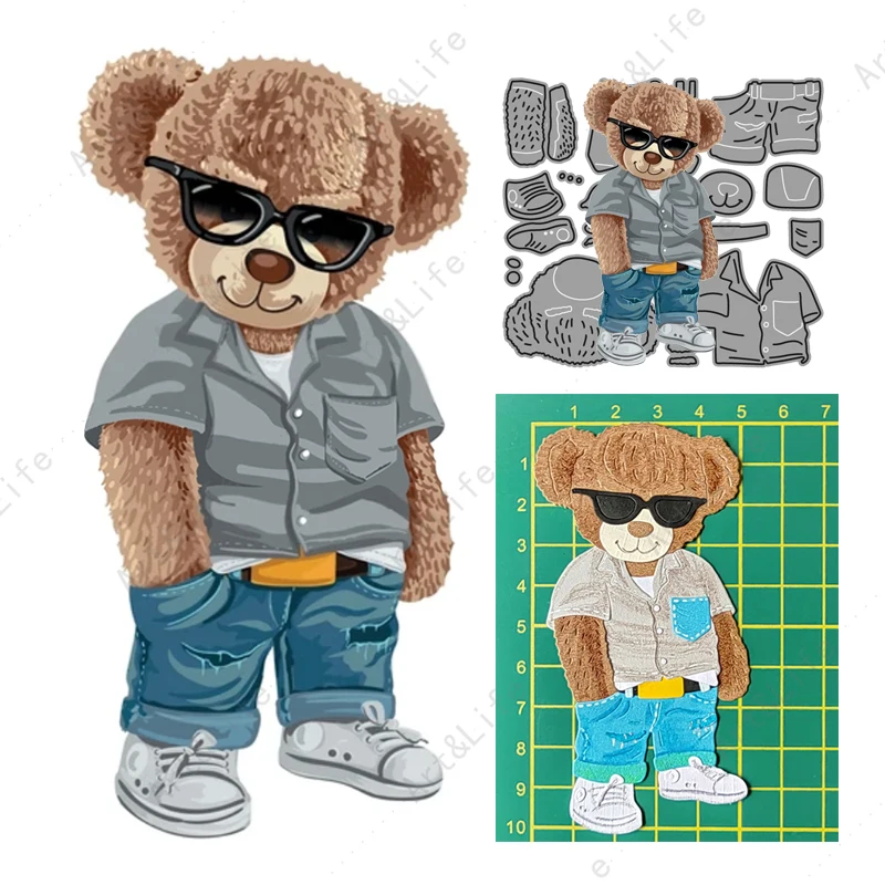 

Mr Bear 2023 New Arrival Metal Cutting Dies For Making Scrapbooking Paper Cards Album Embossing Blade Punch Stencils Cut Die
