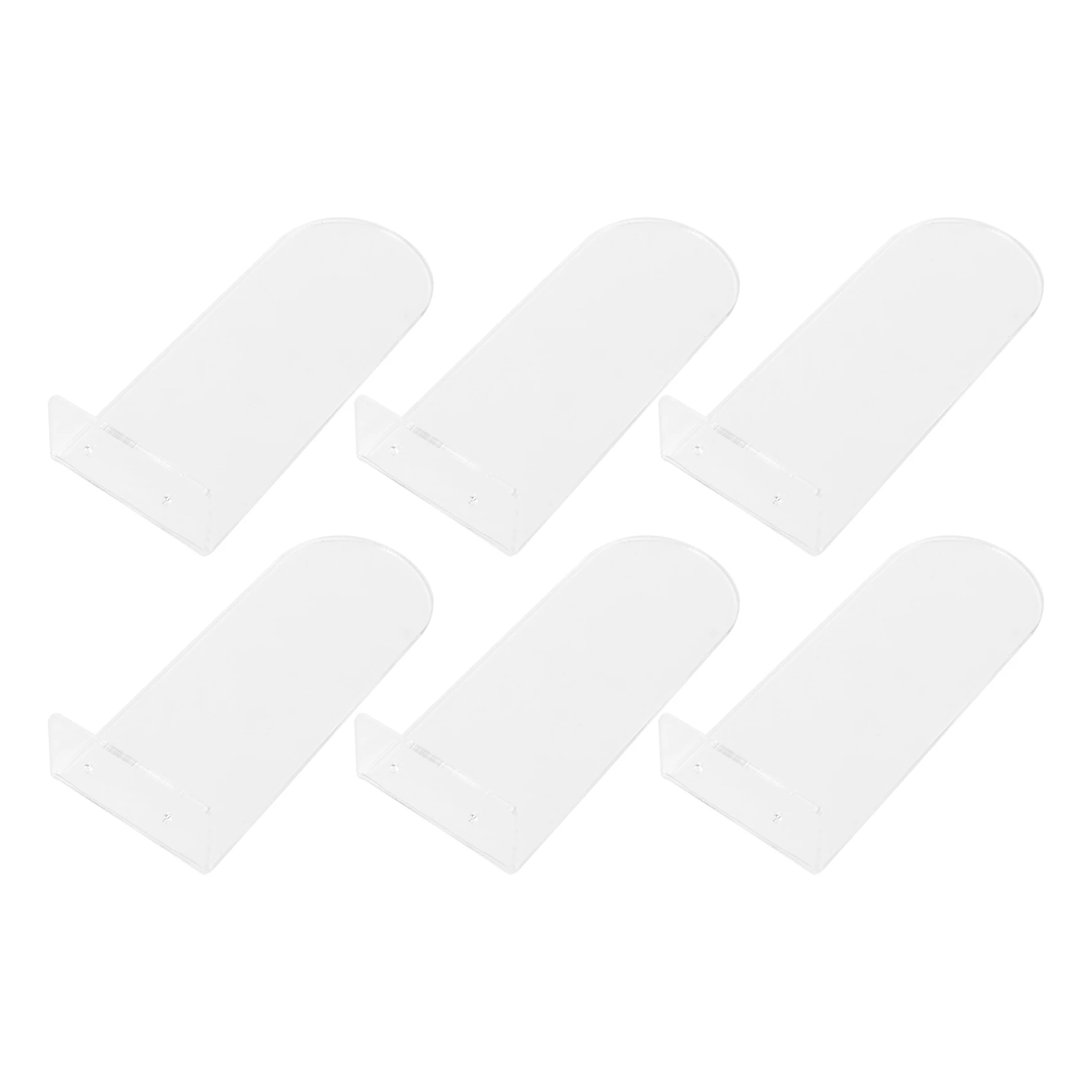

6 Pack Floating Shoe Shelves Transparent Acrylic Wall Mounted Shoe Display Shelves for Display Collectible Shoe&Sneaker