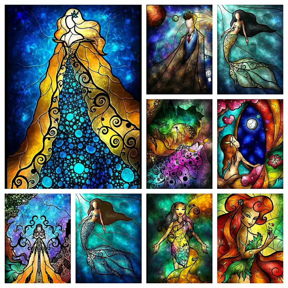 

5D DIY Diamond Painting Stitching Art Figures Embroidery Diamond Rhinestone Mosaic Cross Stitch Art Decorative Gift