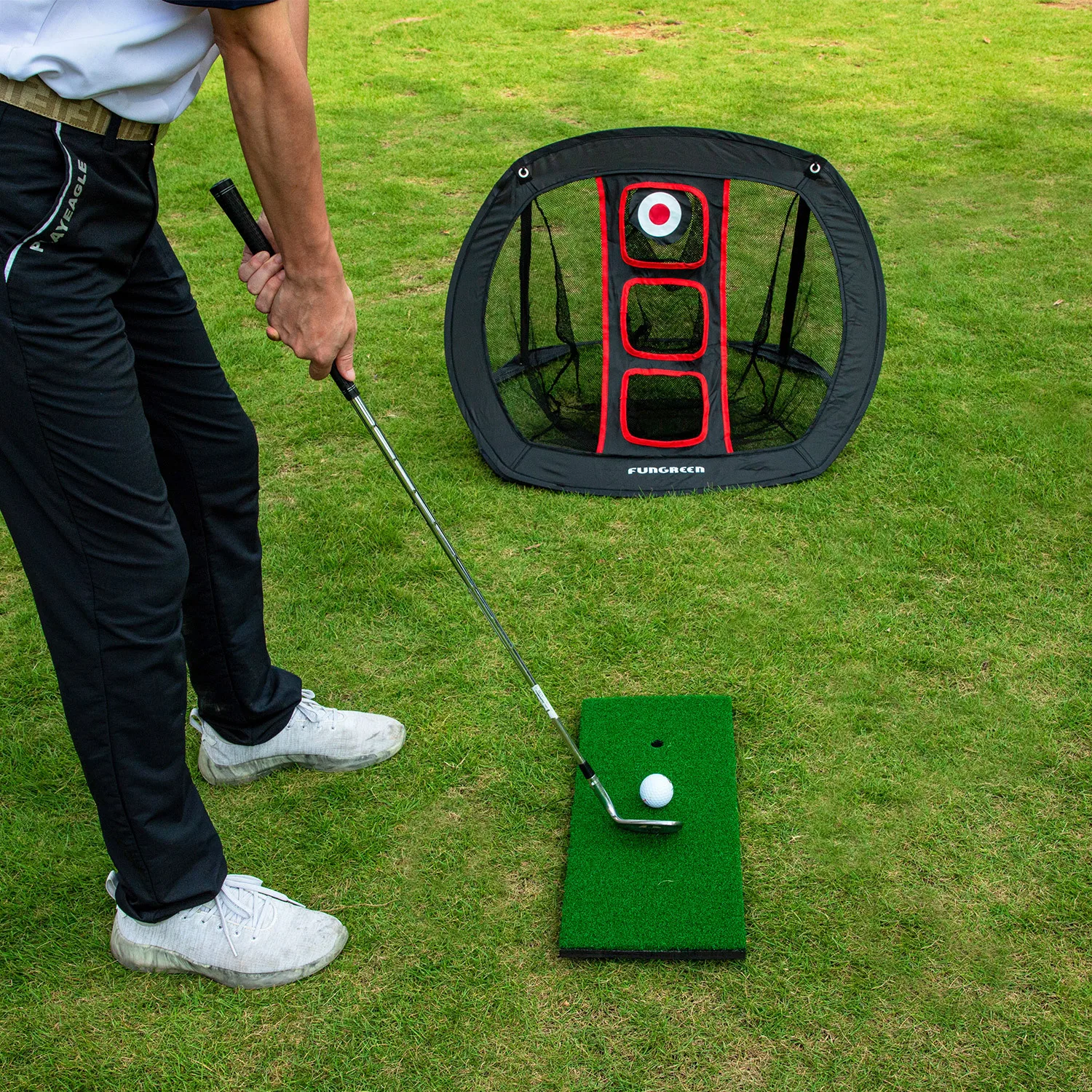 

Pop Up Detachable Golf Net Indoor Outdoor Pitching Hitting Chipping Cage Practice Tool Training Tent Aids Garden Drop Shipping