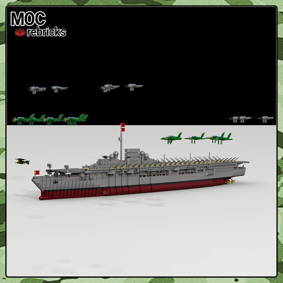 WW2 Военный Graf Zeppelin Авиационный военный корабль Немецкая военная война Оружие MOC