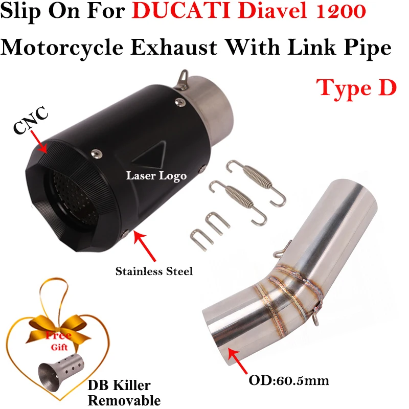 

Система выхлопной трубы для мотоцикла, для Suzuki, сворачиваемая, 1200, 60 мм, глушитель DB Killer