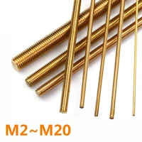 m2 m2 5 m3 m4 m5 m6 m8 m10 m12 m14m16m18m20 length 30500mm copper full thread bar screw brass threaded tooth stripthreaded rod