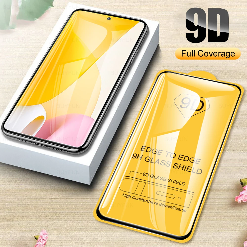 

9D Full Coverage Tempered Glass For Xiaomi 12 lite Screen protector For Xiaomi mi 11 mi11t Pro HD Safety Protective Glass Film