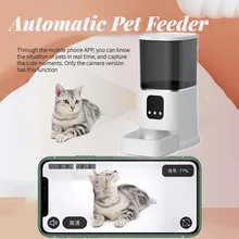6L Automatic Pet Feeder Camera Feeder Smart Voice Recorder APP Control Timer Feeding Cat Dog Food Dispenser With WiFi Pet Bowl 