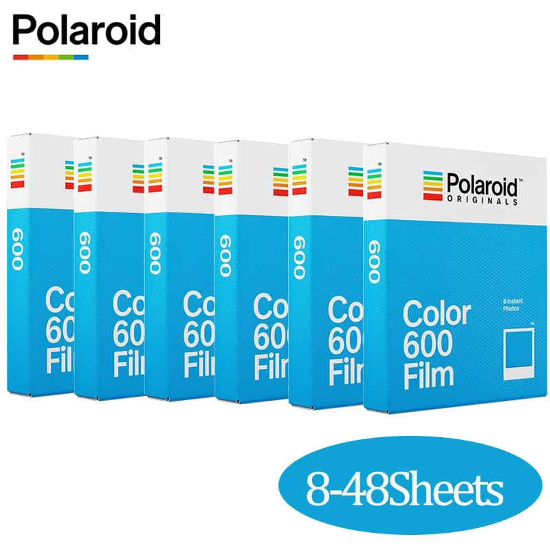 Polaroid 600 Color Film White Frame Instant Photo Paper 8-40 Sheets For Polaroid 636 637 640 660 Onestep2 Plus Instax Camera