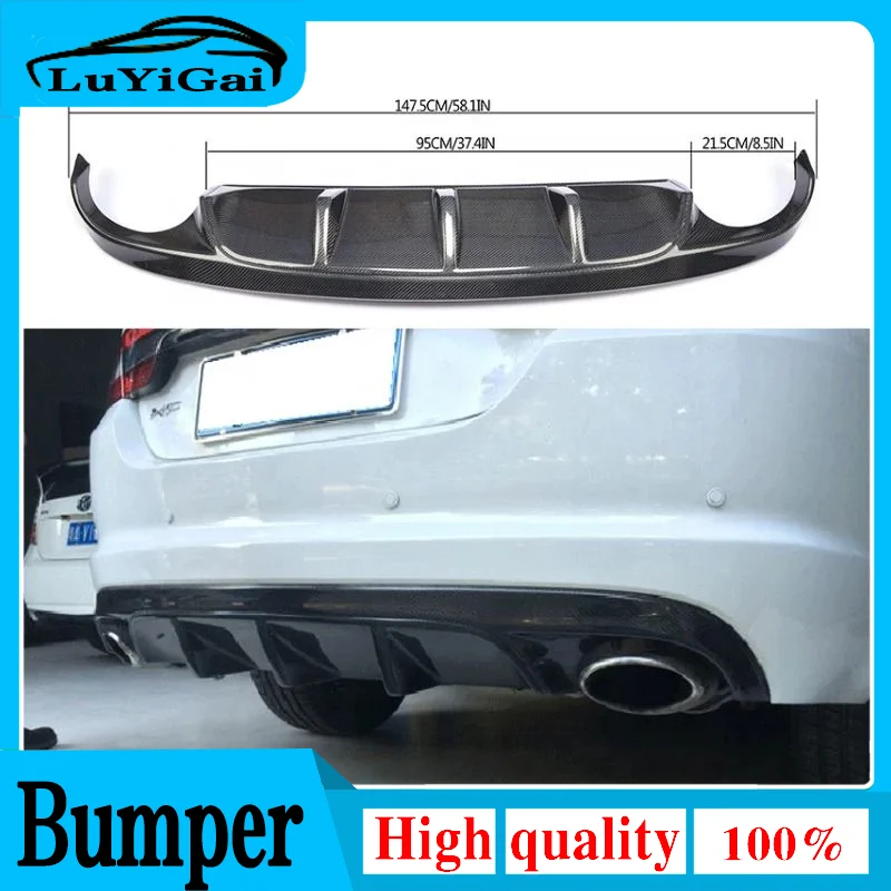 

Задний спойлер из углеродного волокна для Jaguar XF 2012.2013.2014.2015, автомобильный диффузор для бампера, модификация автомобиля