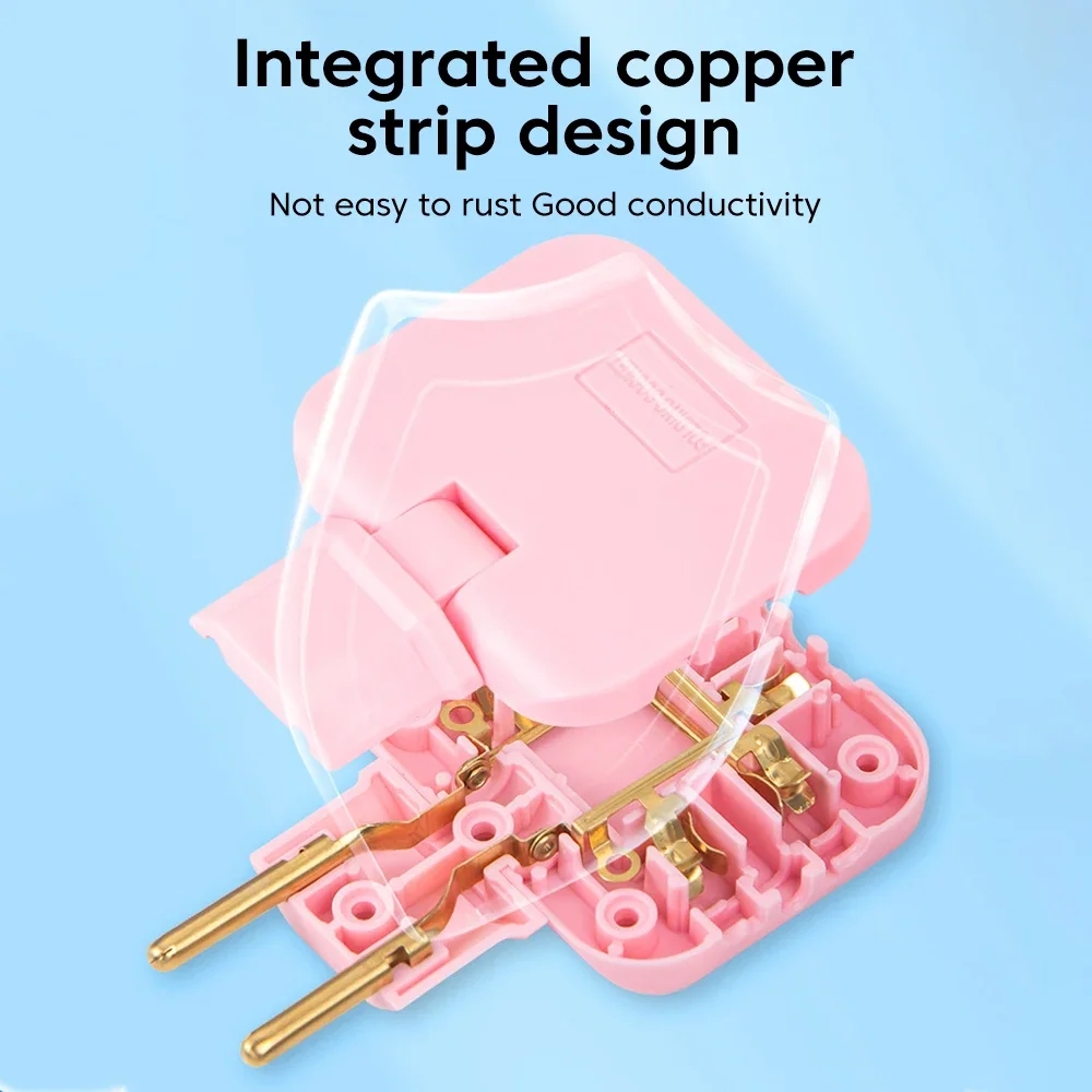 3-в-1 преобразователь вилки европейского стандарта вращающаяся на 180 градусов