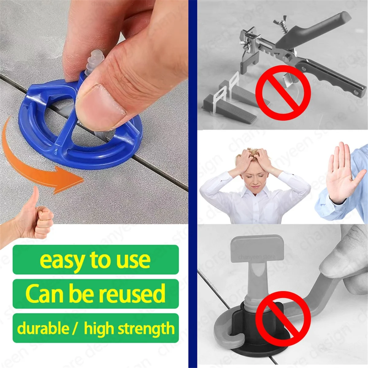 150 шт. система выравнивания керамической плитки зажимы распорки ремни спиральные