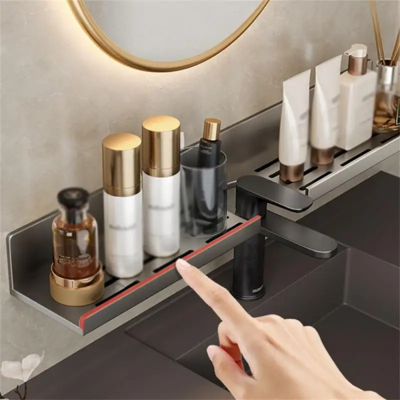

Bathroom Storage Rack Wall Mount Multifunctional Organizer For Washstand Mirror Basin Faucet Storage Rack Organizer
