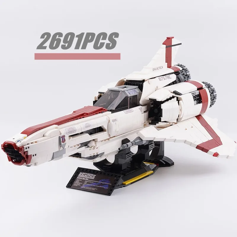 

New Stars Space Wars 2691PCS The Battlestar Galactica Colonial Viper MKII MOC-9424 Building Blocks Bricks Kid Toy