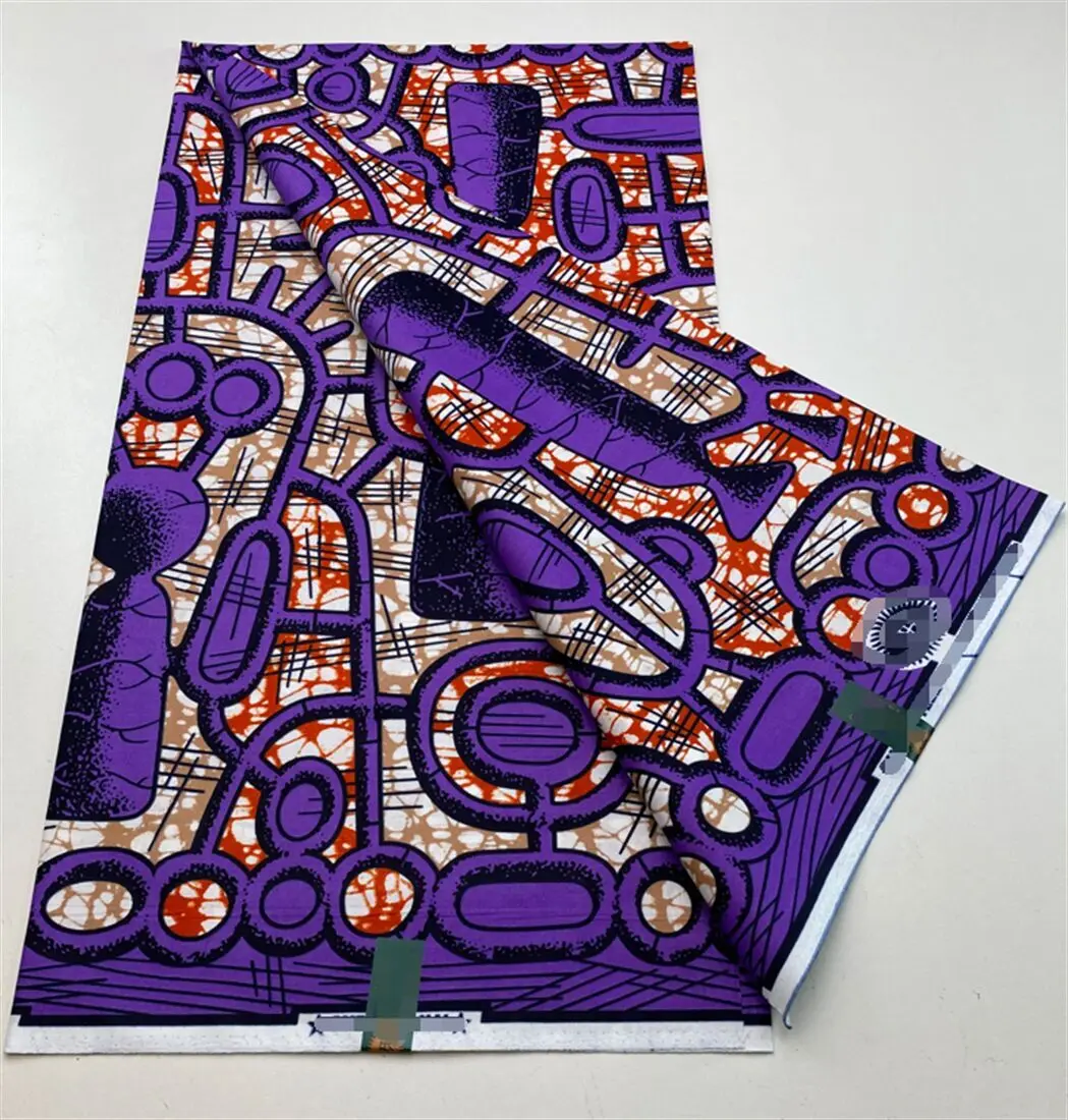 2024 Настоящая Африканская голландская ткань батик для платья Высококачественная