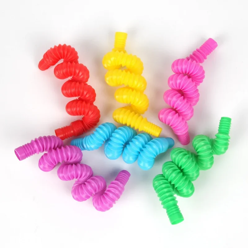 

Телескопическая трубка для детей и взрослых, растягивающаяся гофрированная труба, расслабляющие игрушки для интеллекта