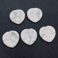 worry palm stone concave heart pocket natural energy white pine 40x40x6mm mditation finger massage stone reiki healing crystal