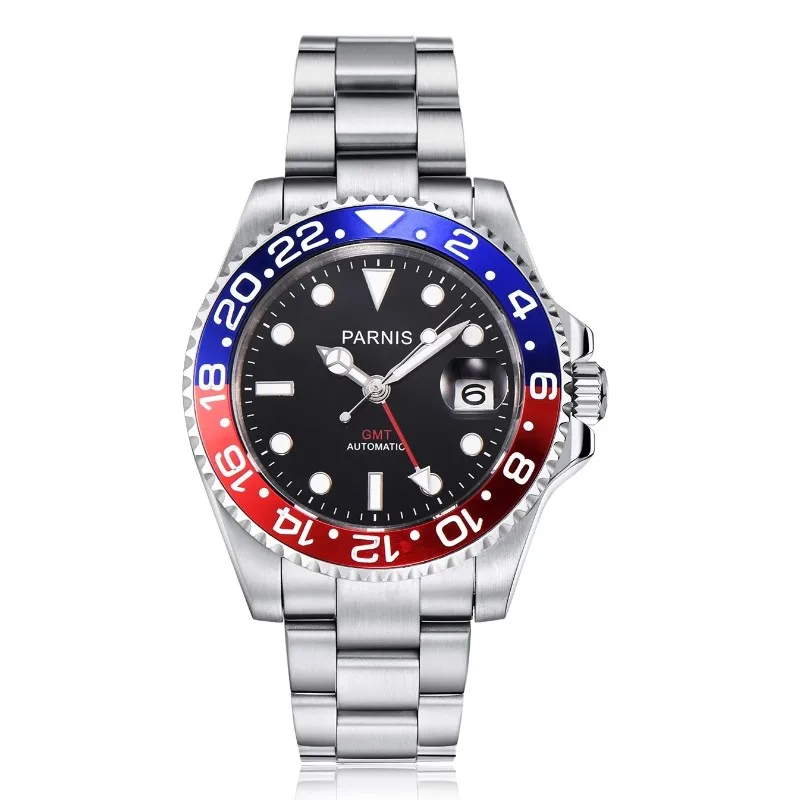 

Часы Parnis Мужские механические с сапфировым кристаллом, 40 мм