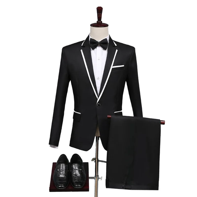 

Custom Made Groomsmen Pattern Groom Tuxedos Shawl Lapel Men Suits Wedding Best Man SA08-7999