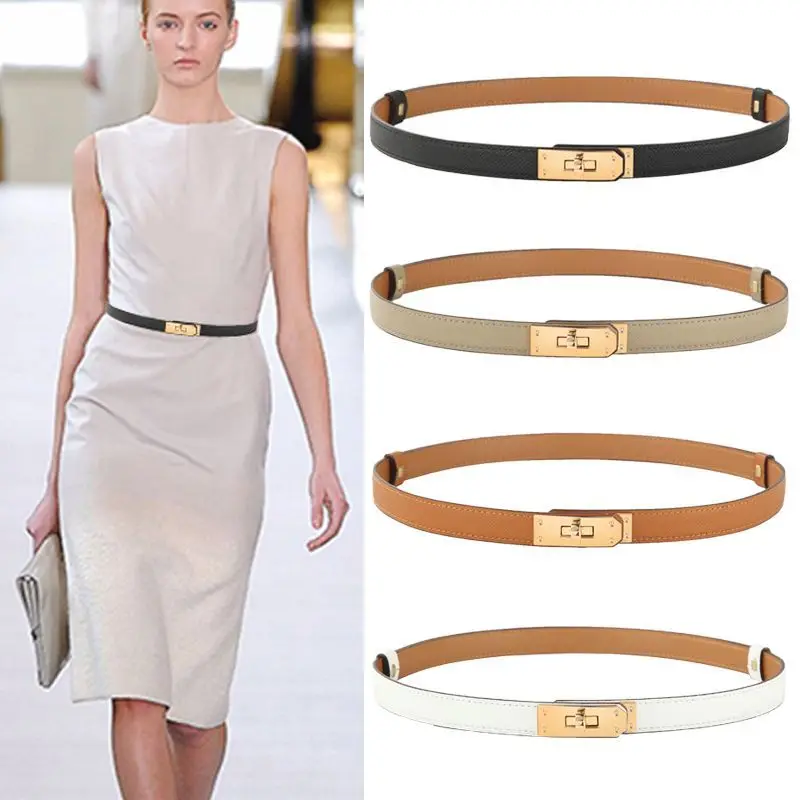 Luxury belt female leather summer dress adornment dress pants waist belt #