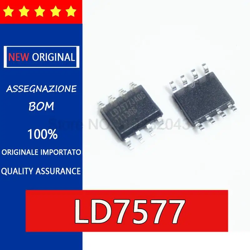 5 шт., чип питания LD7577 LD7577GS LD7577JAGS LD7577JGS SOP8 Для ЖК-дисплея, чип управления питанием