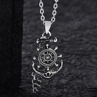 vintage titanium steel fashion pirate anchor sweater chain fashion pendant for men women punk party jewelry gift