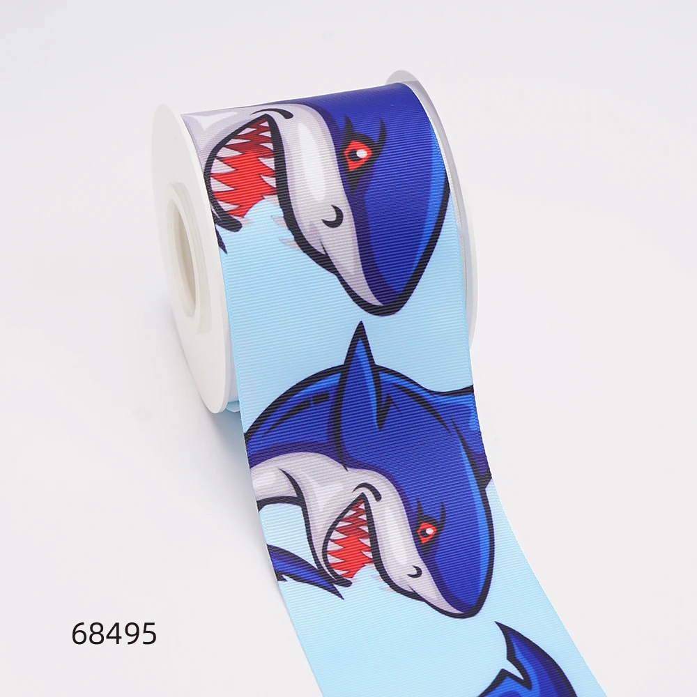 5 ярдов атласные ленты с принтом животных для бантов 68214 |