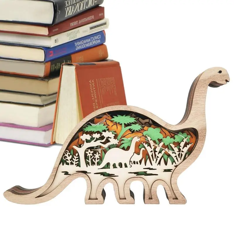 

Ручная работа, резьба по дереву, статуэтки, искусство, оригинальные украшения динозавров, искусственное украшение для комнаты, подарок для ...
