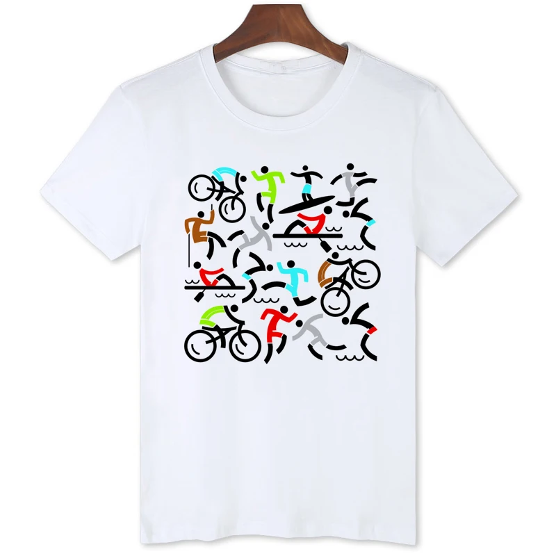 Спортивная футболка с рисунком оригинальные брендовые летние топы повседневная