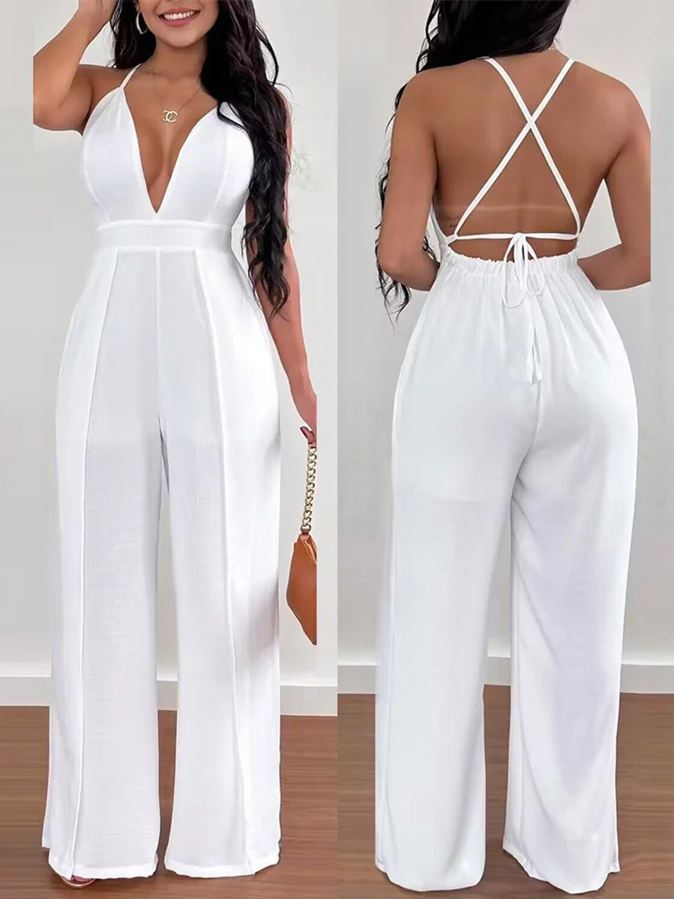 

Женский комбинезон с вырезом-лодочкой