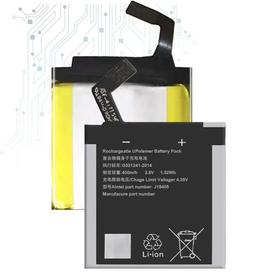 Аккумулятор для часов J18405 400 мАч Sony GB-S10- 432830 -010H Смарт-часы