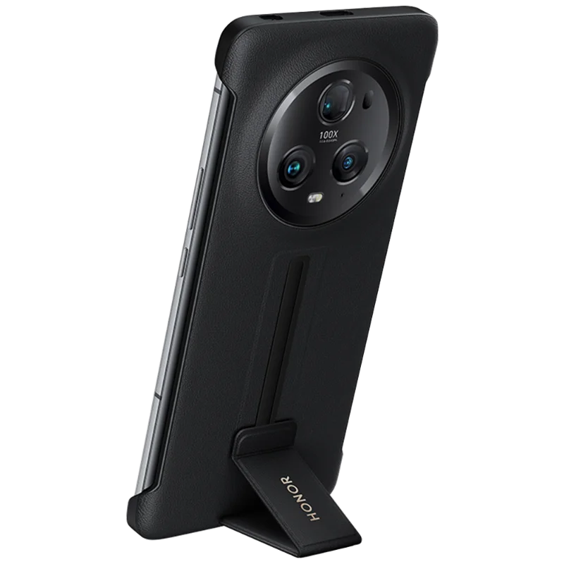 Original Honor Magic5 Pro case Leather Stand Protective Case for Magic5 Pro back cover shell