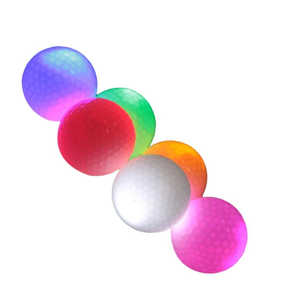 

6pcs Glow Golf Balls Training Ball Decorative Items in The Dark Gift