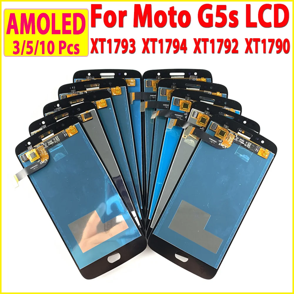 Оптовая продажа ЖК-дисплей AMOLED для Motorola MOTO G5S XT1793 XT1794 XT1792 запасные части сенсорный
