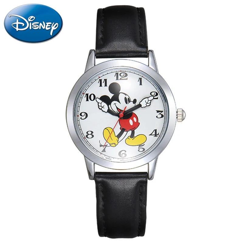 

Оригинальные детские часы Disney, кварцевые часы для подростков с Микки Маусом, детские Студенческие наручные часы для мальчиков и девочек, ча...