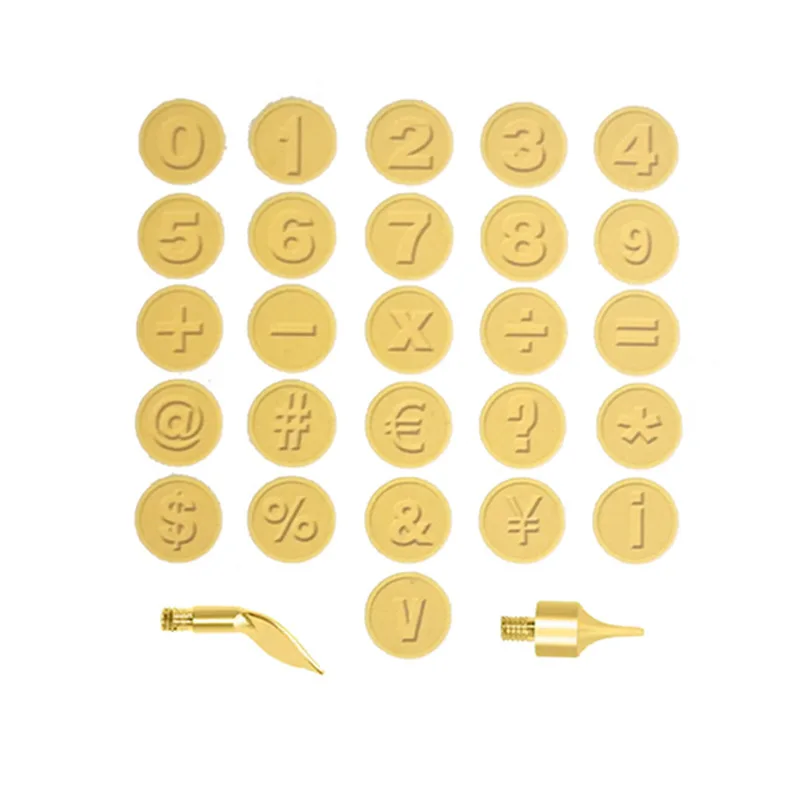 Набор наконечников для деревянных букв O50 56 шт. инструмент выжигания дерева