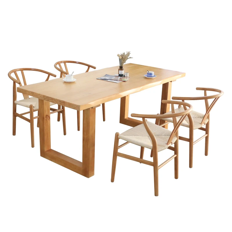 Напольный обеденный стол для вечеринки свадебный деревянный европейский дизайн