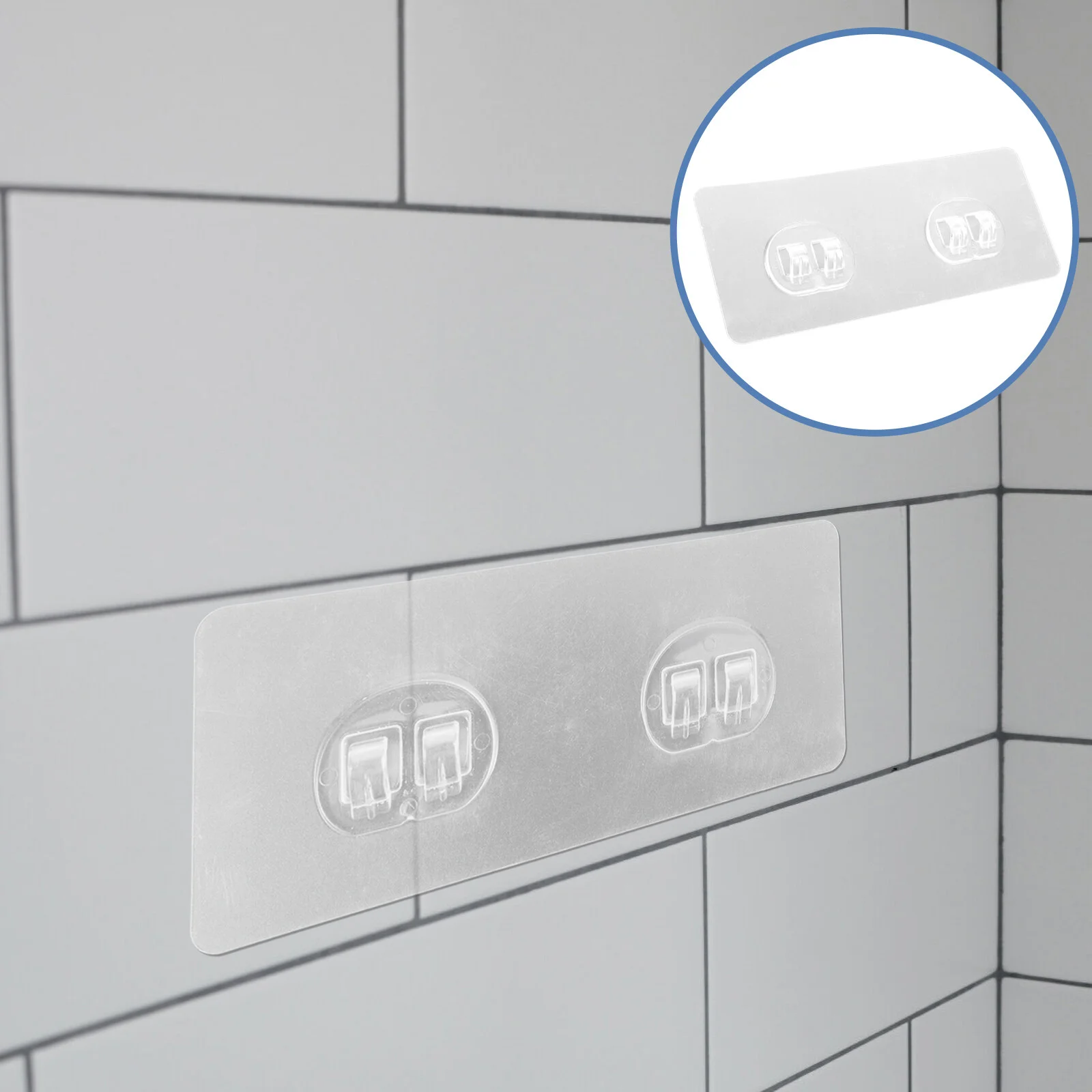 

10 Pcs Home Page Kitchen Shelf Hook Wall Heavy Duty Coat Hangers Sticky Adhesive Patches Shower Organizer