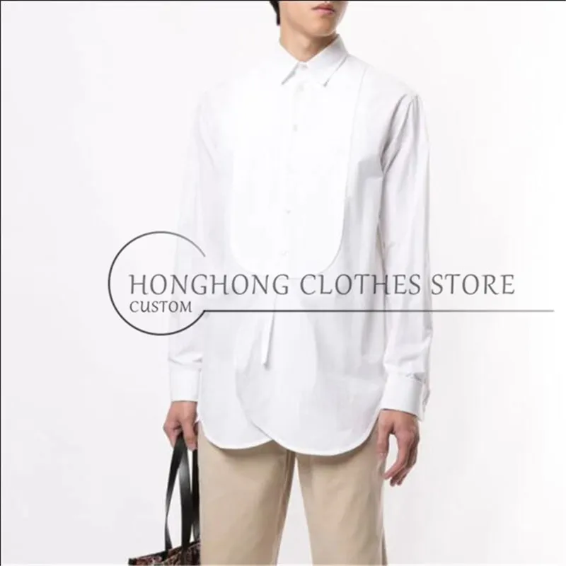 S-6XL! Large size shirt  the new spring loose-fitting youth casual shirt trend for men's black casual long-sleeve shirts
