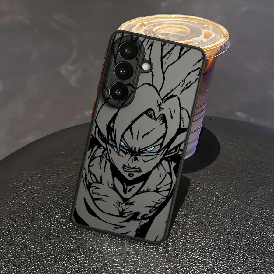 Фото Чехол Black Goku Dragon Ball для Samsung Galaxy A73 A33 A52S A72 A56 A55 A17 A52 A16 A15 A14 A23 A54 A53 A34 A36 A35 №3