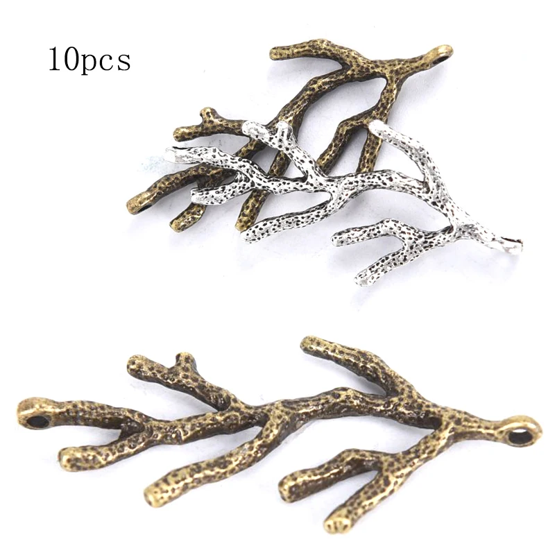 

10Pcs/Set Vintage Branch Handmade Crafts Pendants Charms Hanging Jewelry Finding Accessory DIY Making Craft