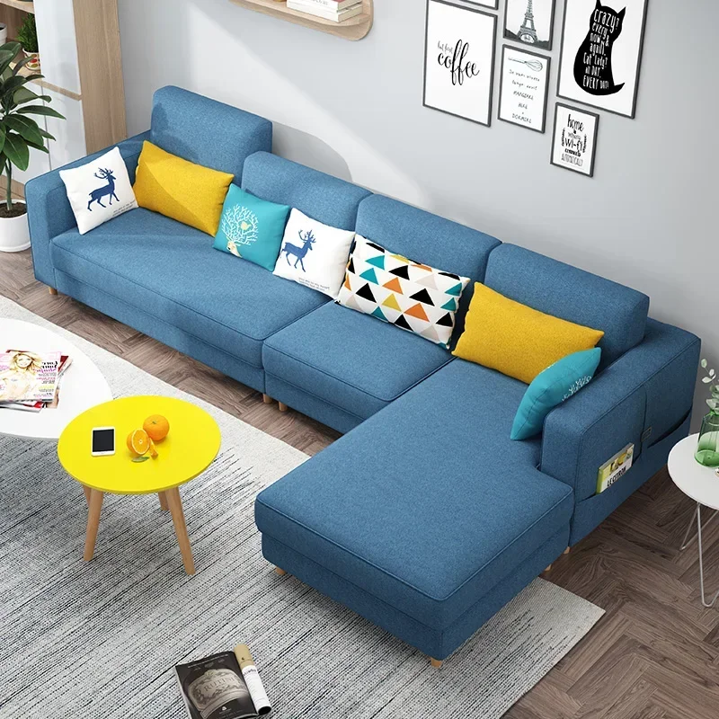 Фото Скандинавский диван Living zimmer 123bel комплект современных европейских секционных диванов для домашней гостиной L унигigen stoff sofa №1