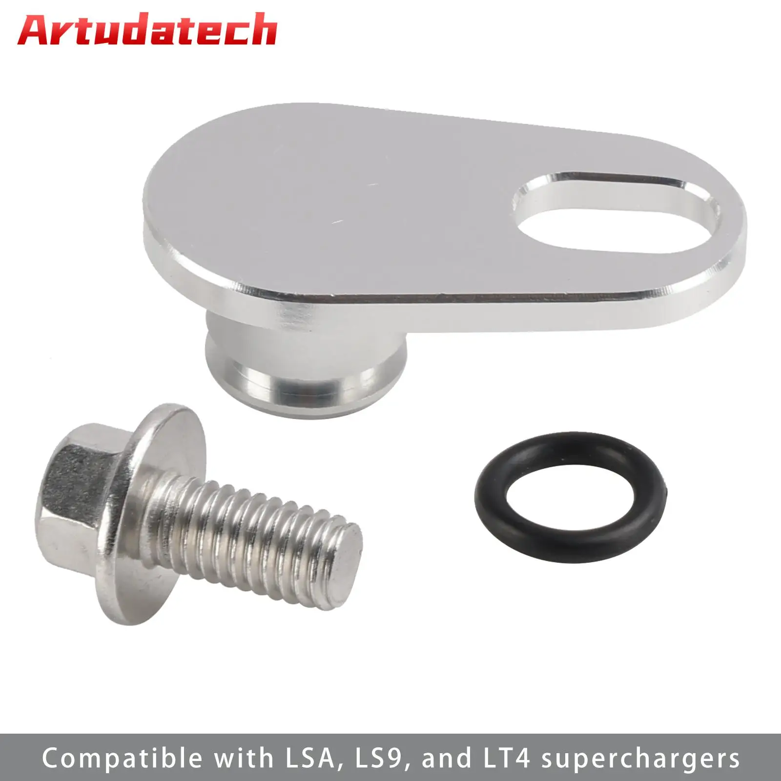 Artudatech Supercharger MAP Vacuum Port Cap Plug Plate LS SC Blower 551383 For LSA LS9 LT4
