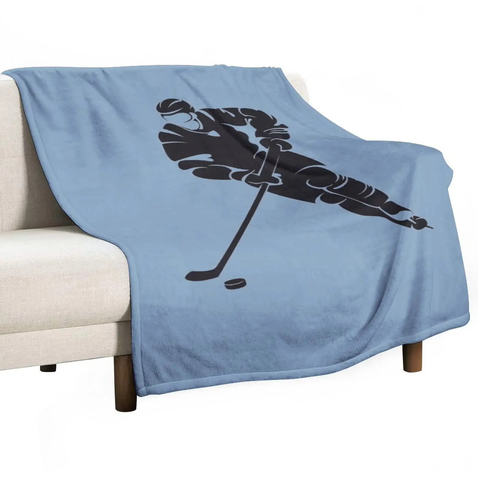 

Плед для хоккея с шайбой, фланелевое одеяло для зимних спортивных игр, диван для спортивных соревнований, офисные фланелевые одеяла для мальчиков