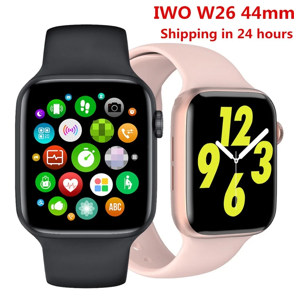 

2022 Original IWO W26 W46 Smart Watch Men/Women Heart Rate/Blood Pressure Monitor Clock Smartwatch For Android IOS PK HW22 HW16