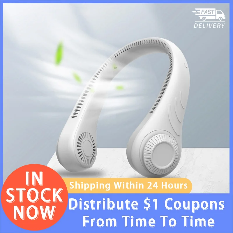 

Оптовая продажа, вентилятор охлаждения, перезаряжаемый маленький вентилятор 2022, новый безлопастный подвесной шейный вентилятор, ленивый б...