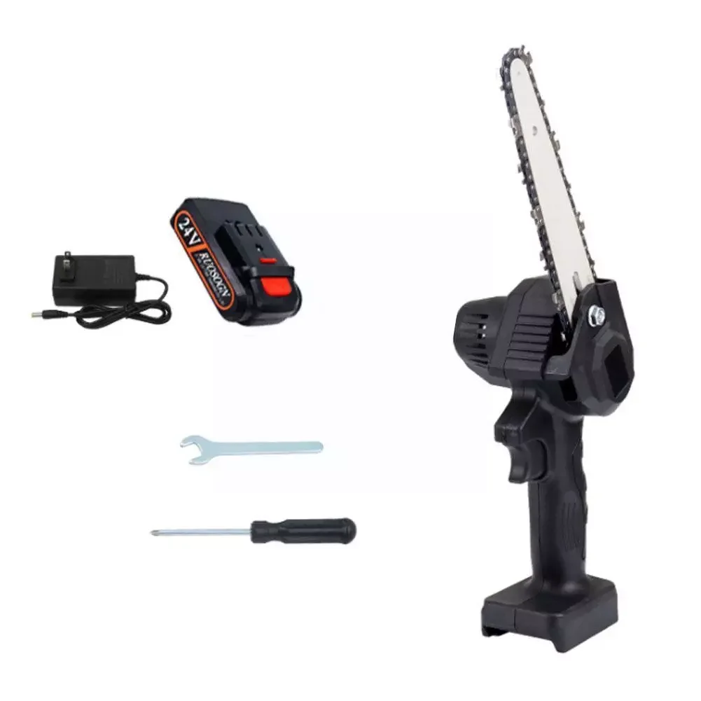 

Новая ручная пила для обрезки, перезаряжаемая маленькая 6-дюймовая садовая электрическая мини-пила для одной руки, цепная деревообрабатыва...