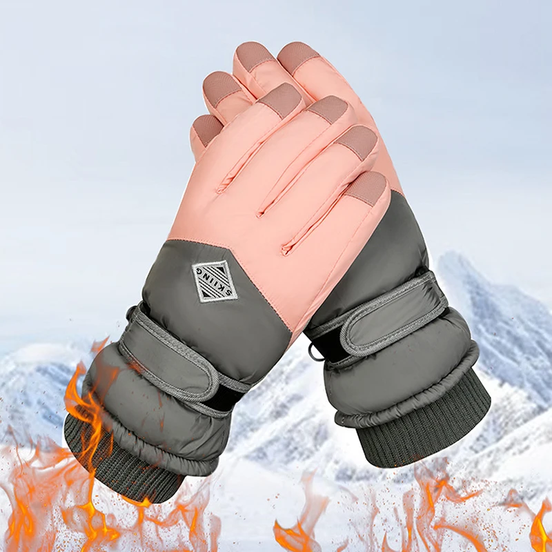 

Лыжные перчатки для мужчин и женщин, зимние лыжные перчатки, перчатки для сноуборда, ультралегкие Водонепроницаемые зимние перчатки для снега