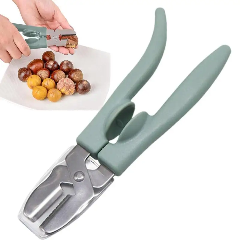 

Chestnut Cutter Stainless Steel Sharp Blade Walnut Plier Opener With Sawtooth Multifunctional Kitchen Tools With Auto Rebound