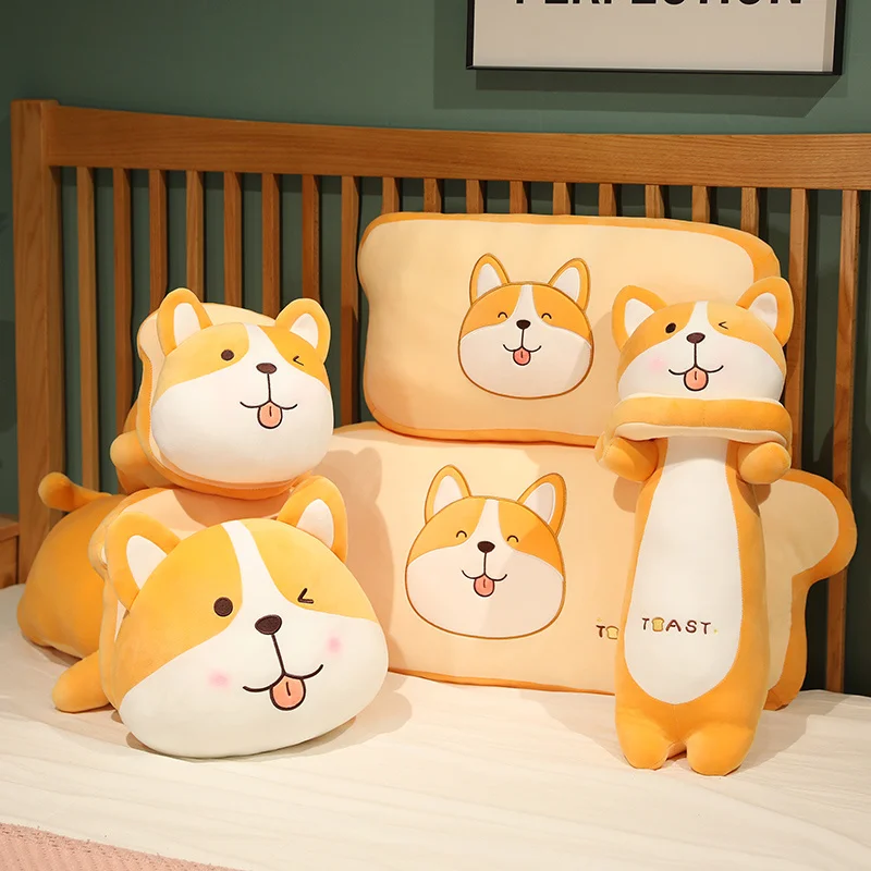 

Плюшевая игрушка, мультяшная собака, мягкая набивная Подушка для сна, для шеи, девочек, детей, подарок на день рождения, украшение для комнат...