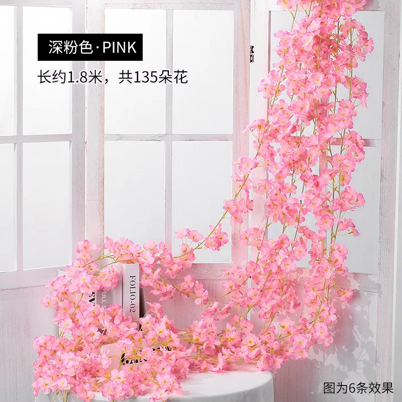 

Искусственные вишневые цветы шелковые 256 шт