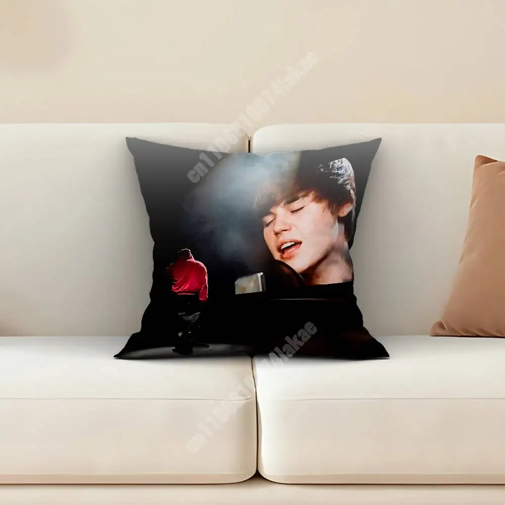 Фото Чехол для подушки J-Justin Baby B-Bieber Coachella 2026, наволочка для дивана, современный декор для квартиры, предметы интерьера для семьи №4