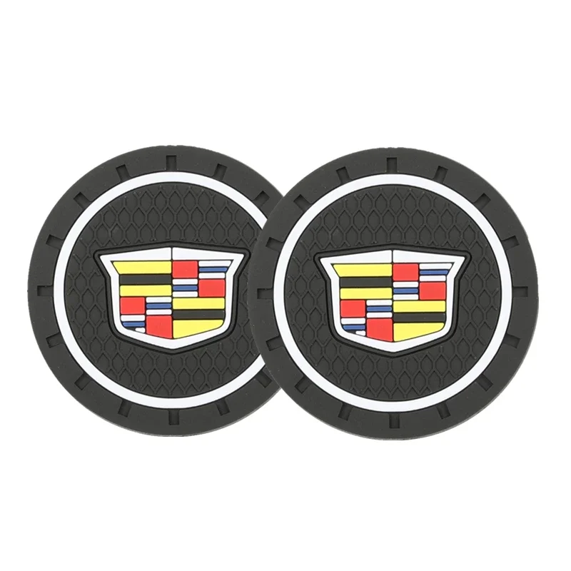 

ПВХ для Cadillac Escalade Tiburon Deville Seville XT5 XTS CTS BLS SLS SRX XLR автомобильная подставка для воды, противоскользящий коврик для чашки, украшение